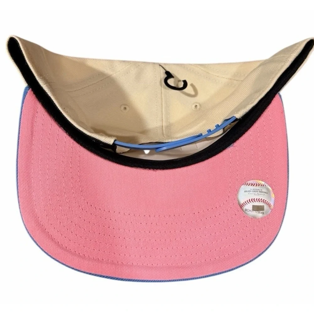 Anaheim Angels '47 Captain Snapback Hat NWT 40th Anniversary Pink‎ UV OSFA